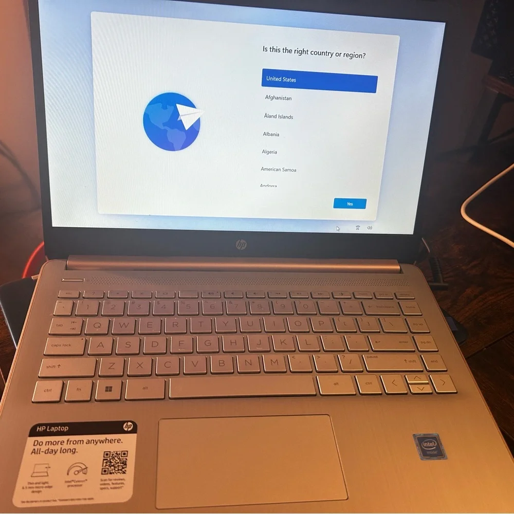 HP Gold Laptop Sleek Design Powerful Performance
